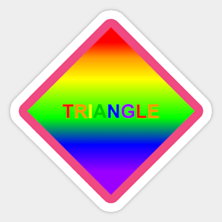 Rainbow Triangle Sticker